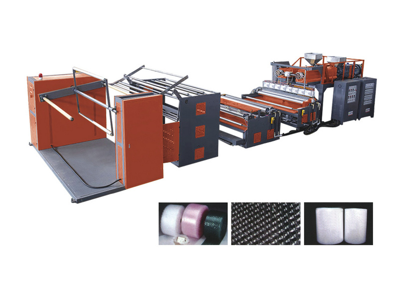 兩層氣泡膜機-單螺桿擠出